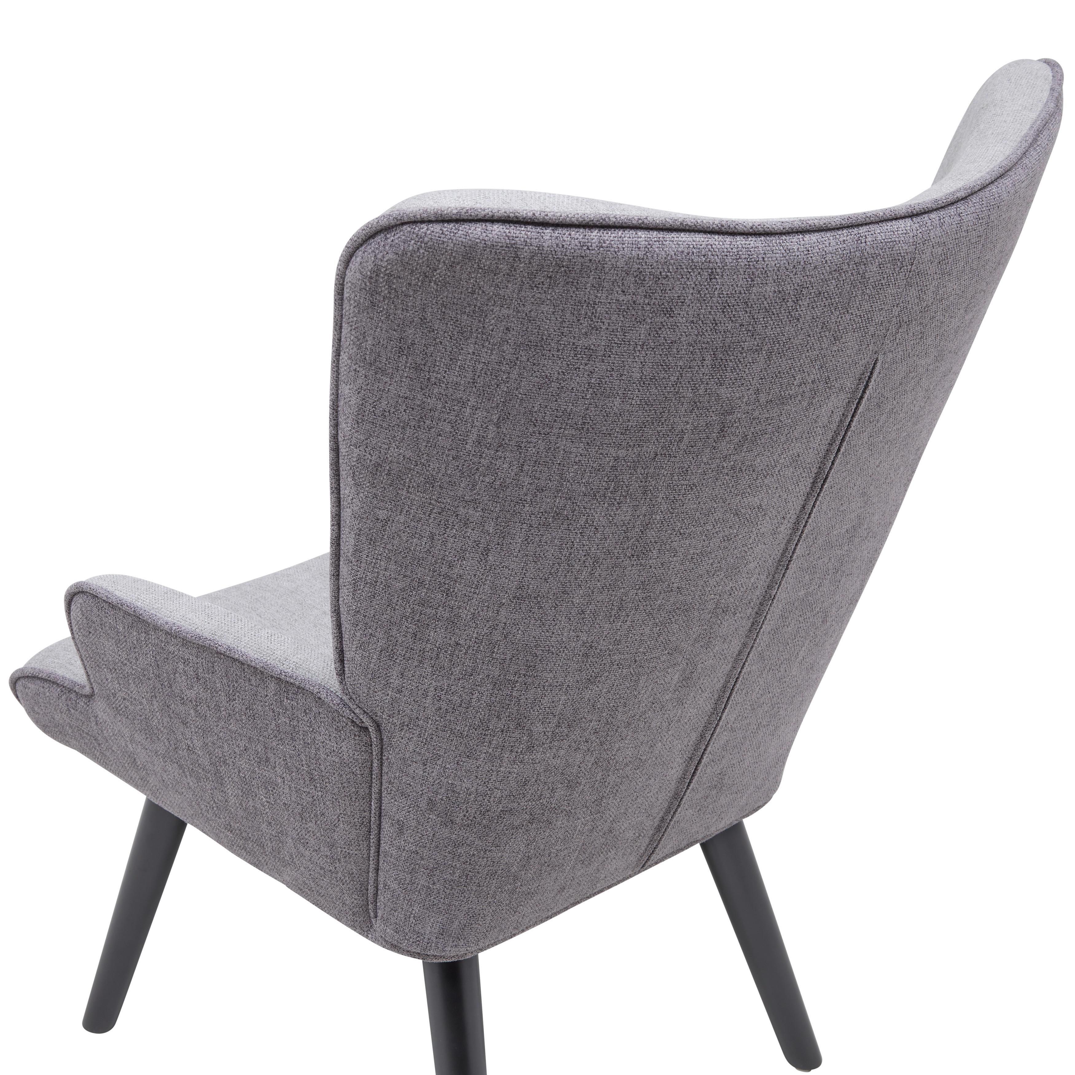 Počivalnik Chester - temno siva/črna, Moderno, kovina/tekstil (66/94/74cm) - Mömax