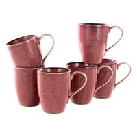 Set Skodelic Berry, 6-Delni - temno roza, Trend, keramika (300ml) - Creatable