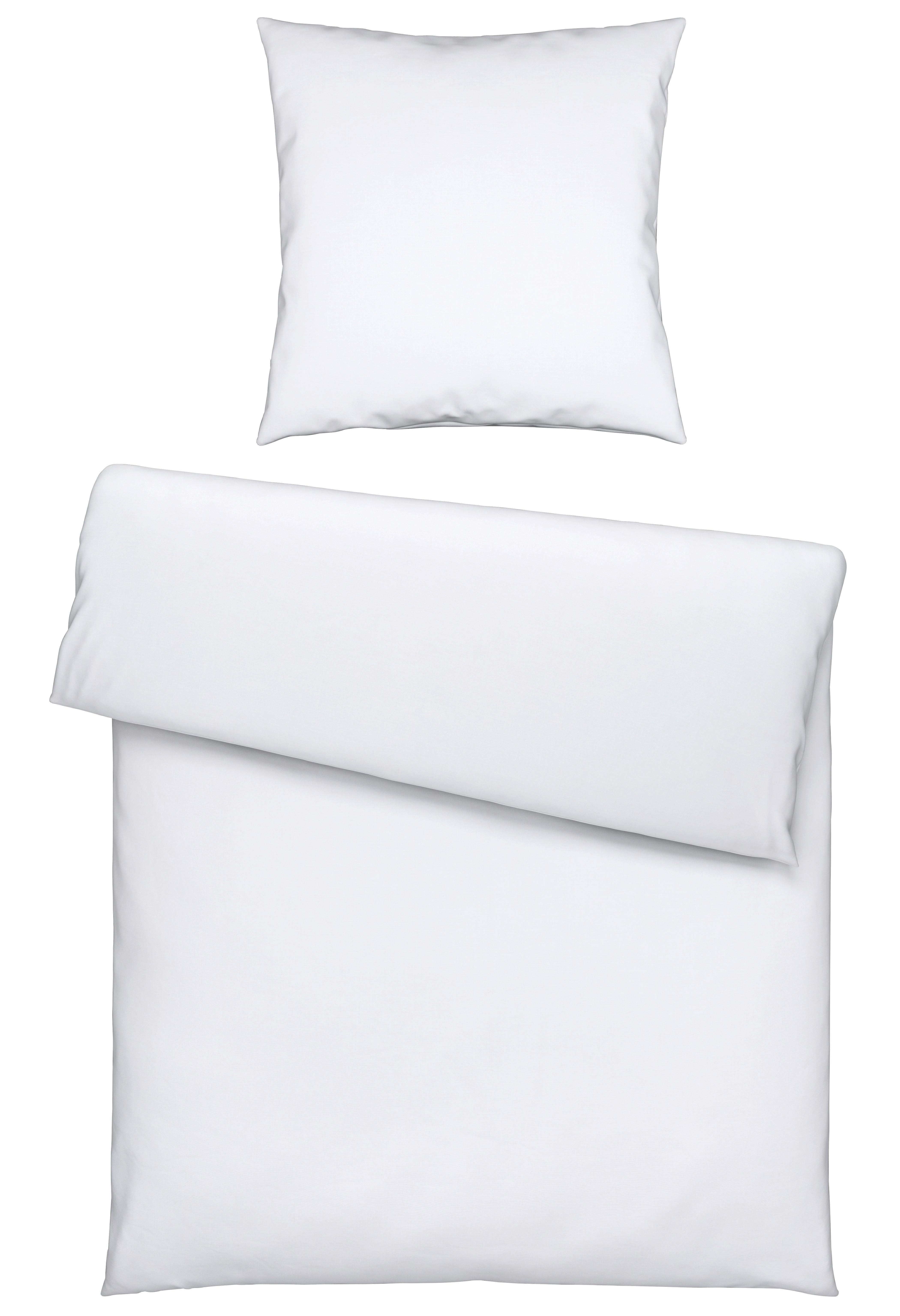 Bettwäsche Ilvy in Weiß ca. 135x200cm - Weiß, MODERN, Textil (135/200cm) - Modern Living