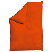 Bettdeckenbezug Woven Satin Dunkelorgange ca.135-140x200cm - Dunkelorange, Basics, Textil (135-140/200cm) - Schlafgut