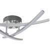 LED-TAKLAMPA KRISTINA - kromfärg/silver, Modern, metall/plast (56/56/11cm) - Mömax
