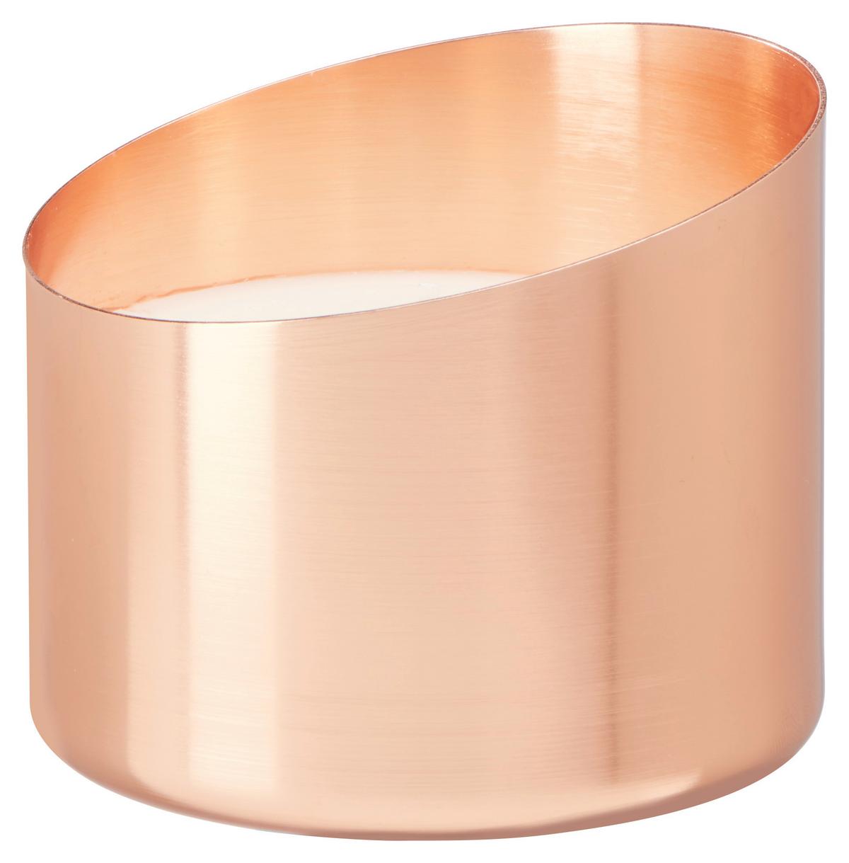 Gyertya Edényben Mavie - rosé arany, Romantik / Landhaus, fém (8,9/7,6cm) - Modern Living