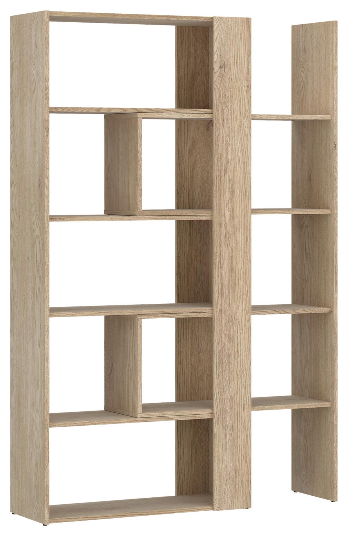 Etajeră MOTUS - culoare lemn stejar, Modern, material pe bază de lemn (82-146/180/35cm) - Modern Living