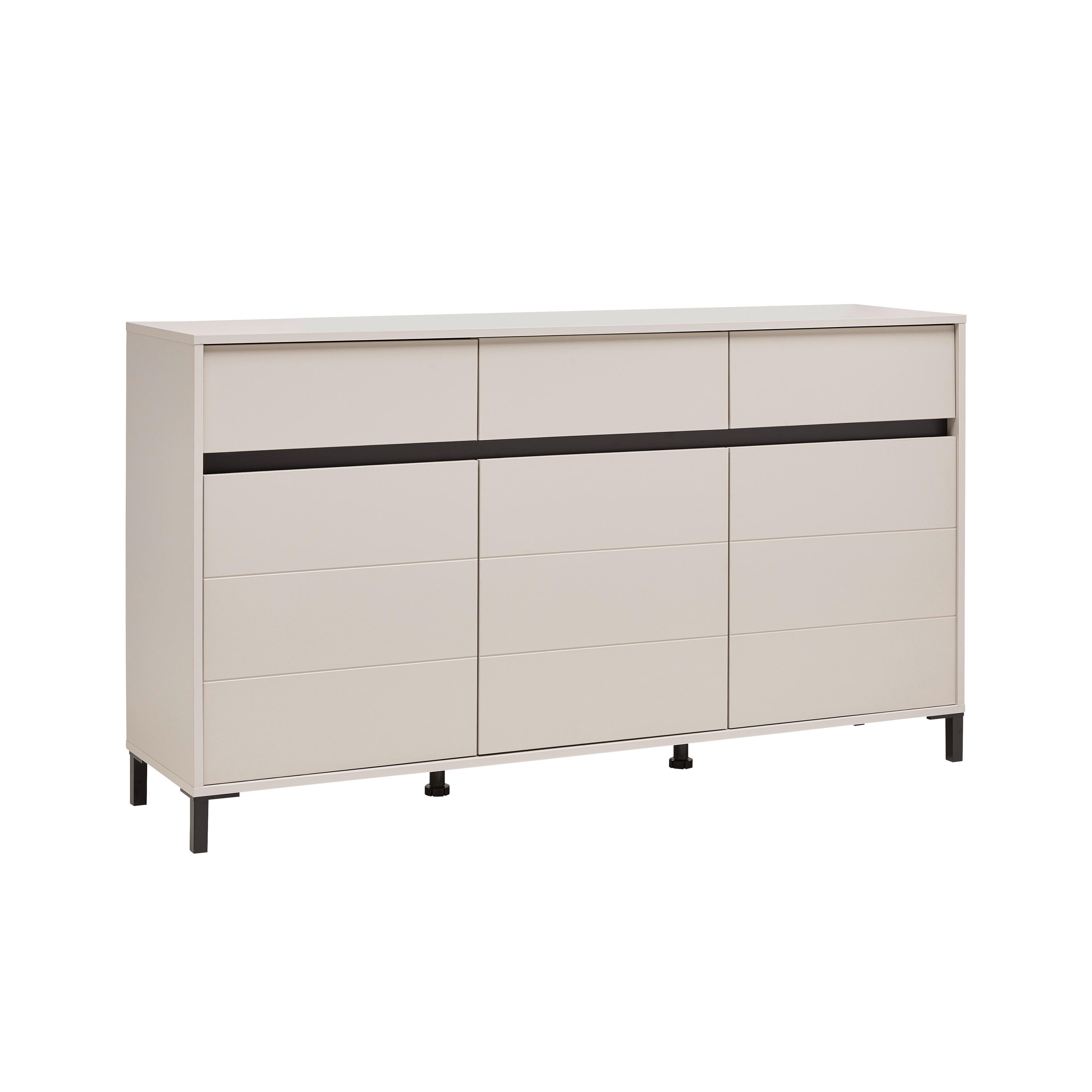 SIDEBOARD ARRAN - svart/kashmir, Modern, trämaterial (157/90/40cm) - Mömax
