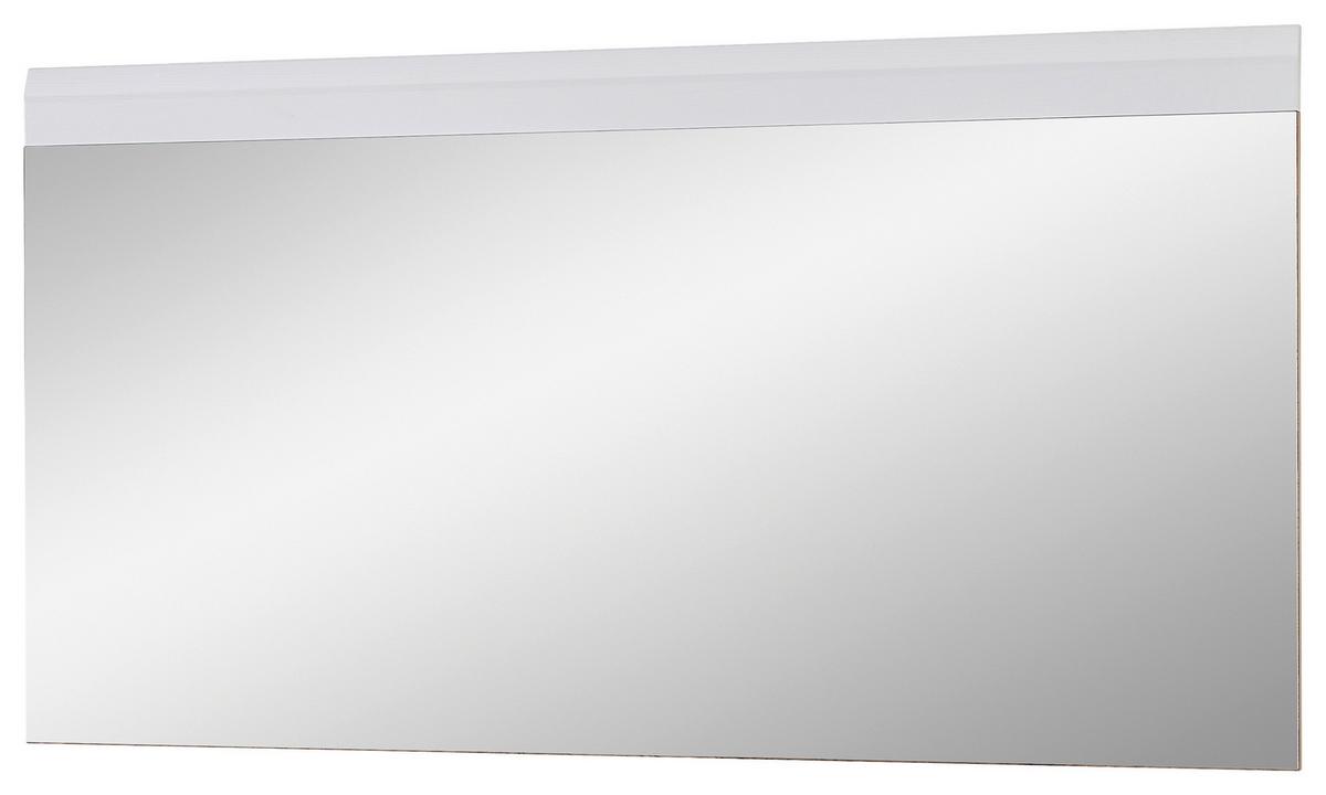 Spiegel in Weiß - Weiß, KONVENTIONELL, Glas/Holzwerkstoff (126/68/2cm) - Mömax