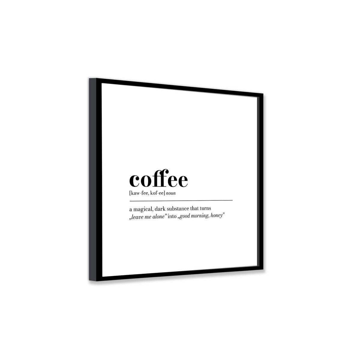 Kép Vous - fekete/fehér, faalapú anyag/papír (30/30cm) - Modern Living