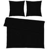 Bettwäsche Iris XXL Schwarz ca. 200x200cm - Schwarz, MODERN, Textil (200/200cm) - Modern Living