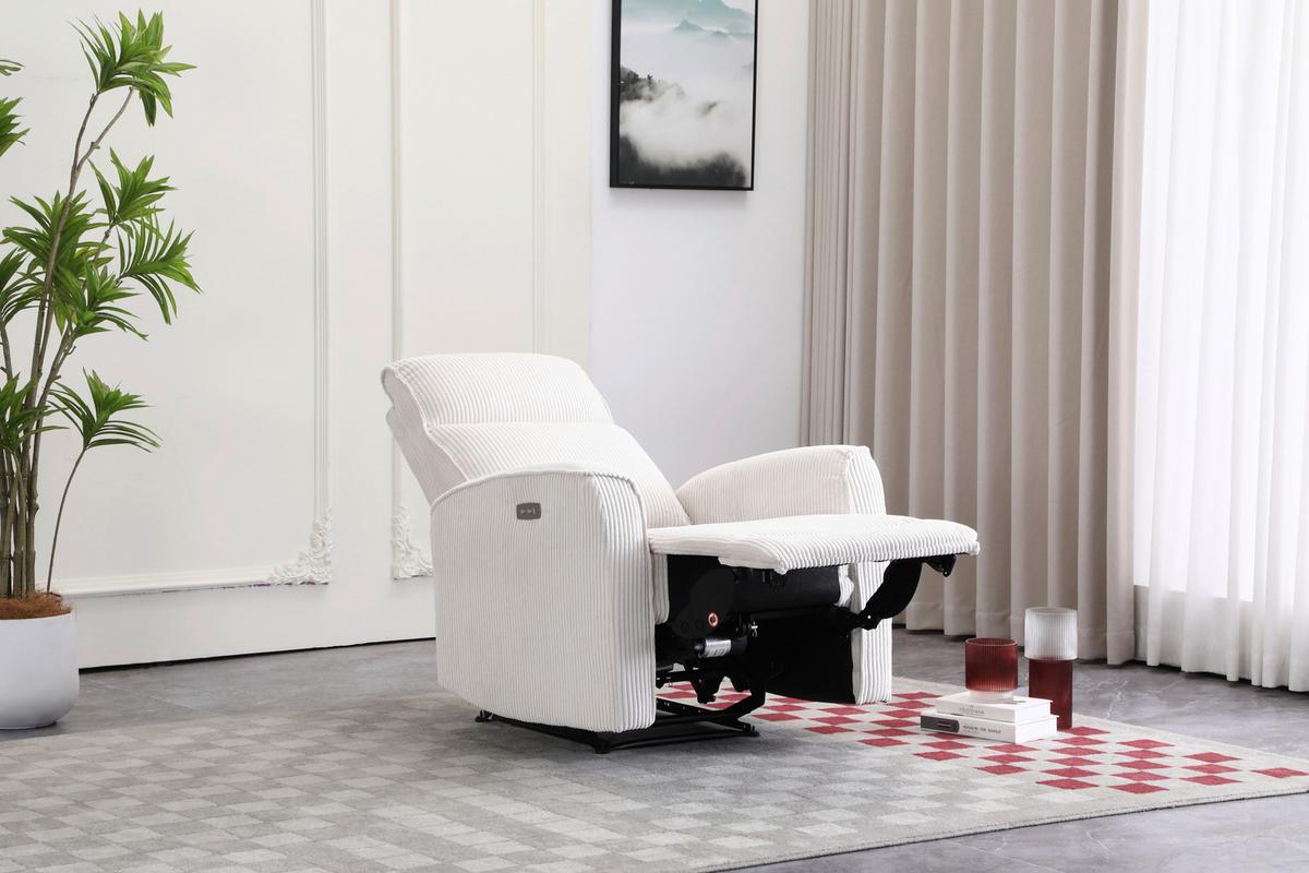 Tv Fotelj Leon, Bež, Relaks Funkcija - črna/bež, Basics, kovina/umetna masa (80/102/96cm) - Ondega