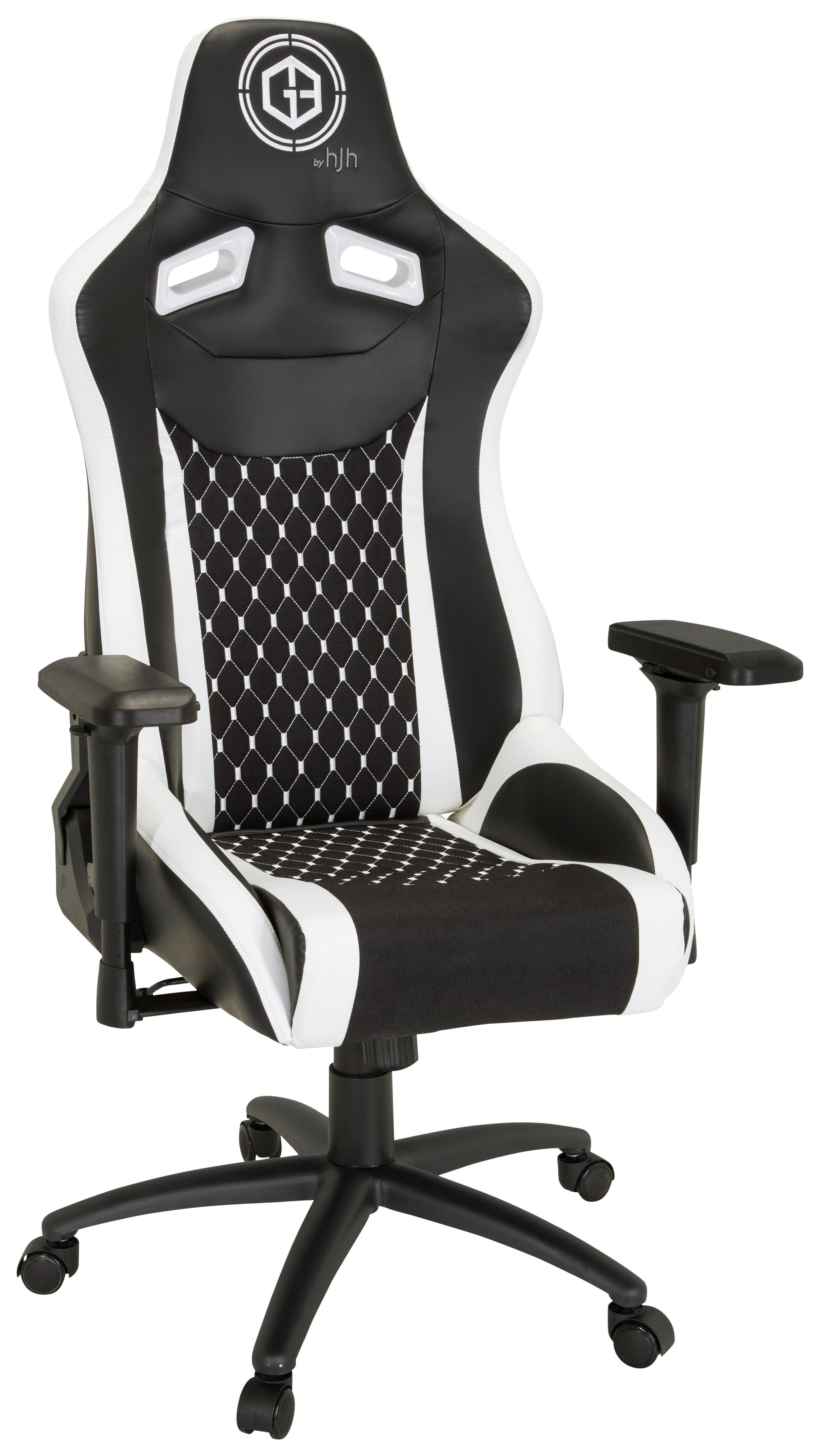 Gaming Stol Gamebreaker Sx 04, Črna, Bela - črna/bela, Moderno, kovina/umetna masa (74/137/66cm) - MID.YOU