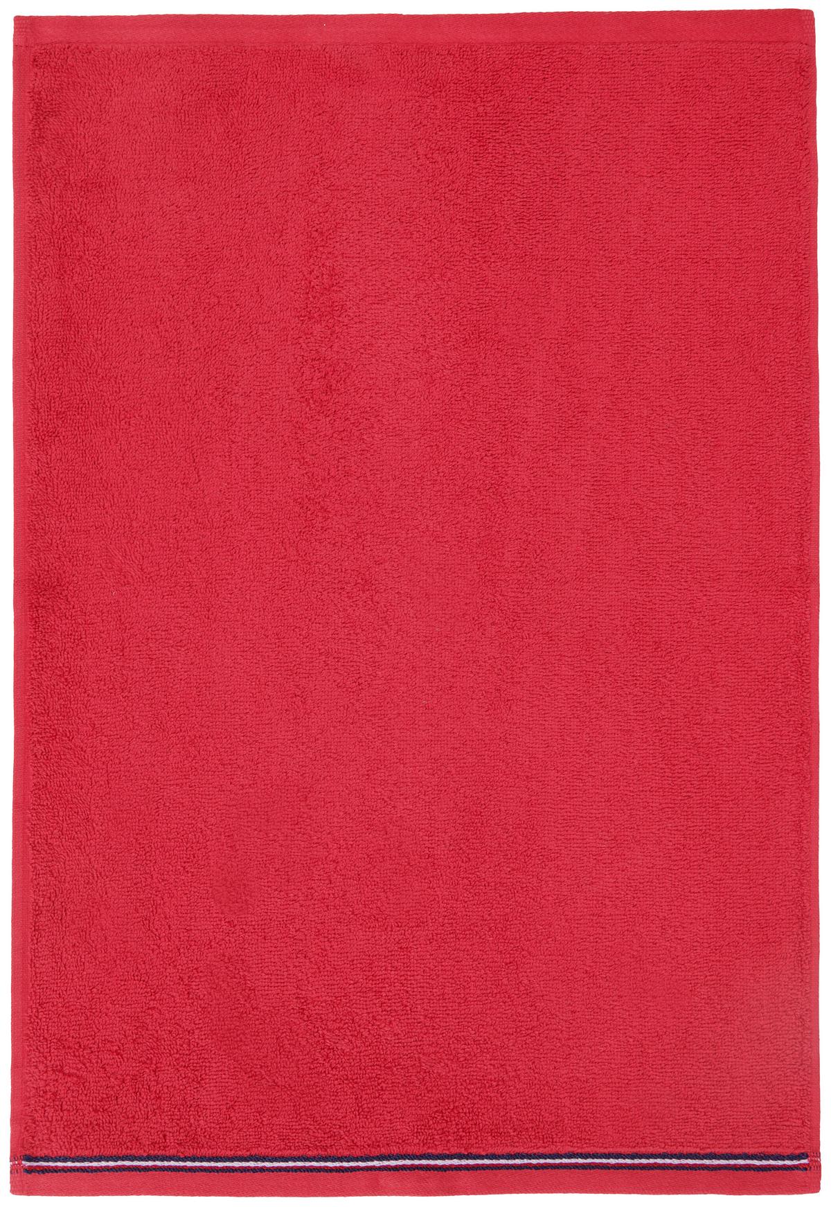 ZESTAW RĘCZNIKÓW FROTTE DEGREE RED - czerwony, Basics, tkanina - Tommy Hilfiger