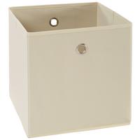 PUDEŁKO SKŁADANE CUBUS - kolor srebrny/kolor naturalny, Design, karton/metal (32/32/32cm) - Carryhome