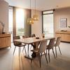 Stuhl Ria Taupe Samt Gepolstert - Taupe/Schwarz, MODERN, Holz/Textil (43,5/87/54cm) - Bessagi Home