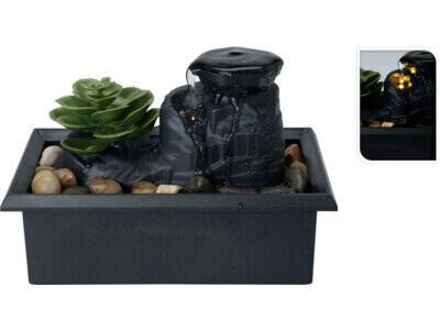 Szobaszökőkút Little Zen - fekete, műanyag (17,5/10,2/11,5cm)