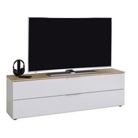 Lowboard Macchiato Eiche-/Kaschmirfarben - Kaschmir/Eichefarben, MODERN, Holzwerkstoff/Metall (160/49,7/35cm) - Mömax
