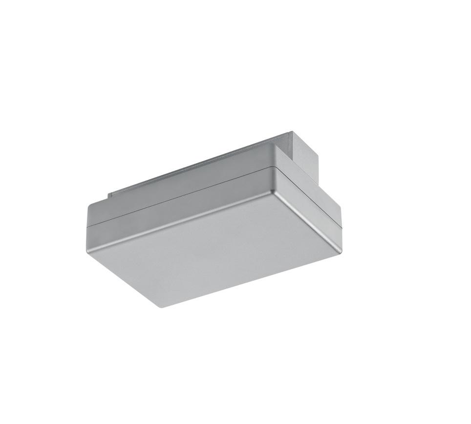 Schienensystem-Einspeiser Duoline Titanfarben - Titanfarben, Basics, Kunststoff (13,5/8/5,2cm) - Trio Leuchten