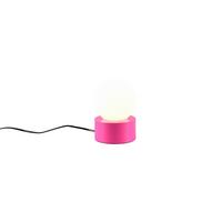 Tischleuchte Countess Weiß/Pink max. 25 Watt - Pink/Weiß, Basics, Glas/Metall (12/17cm)