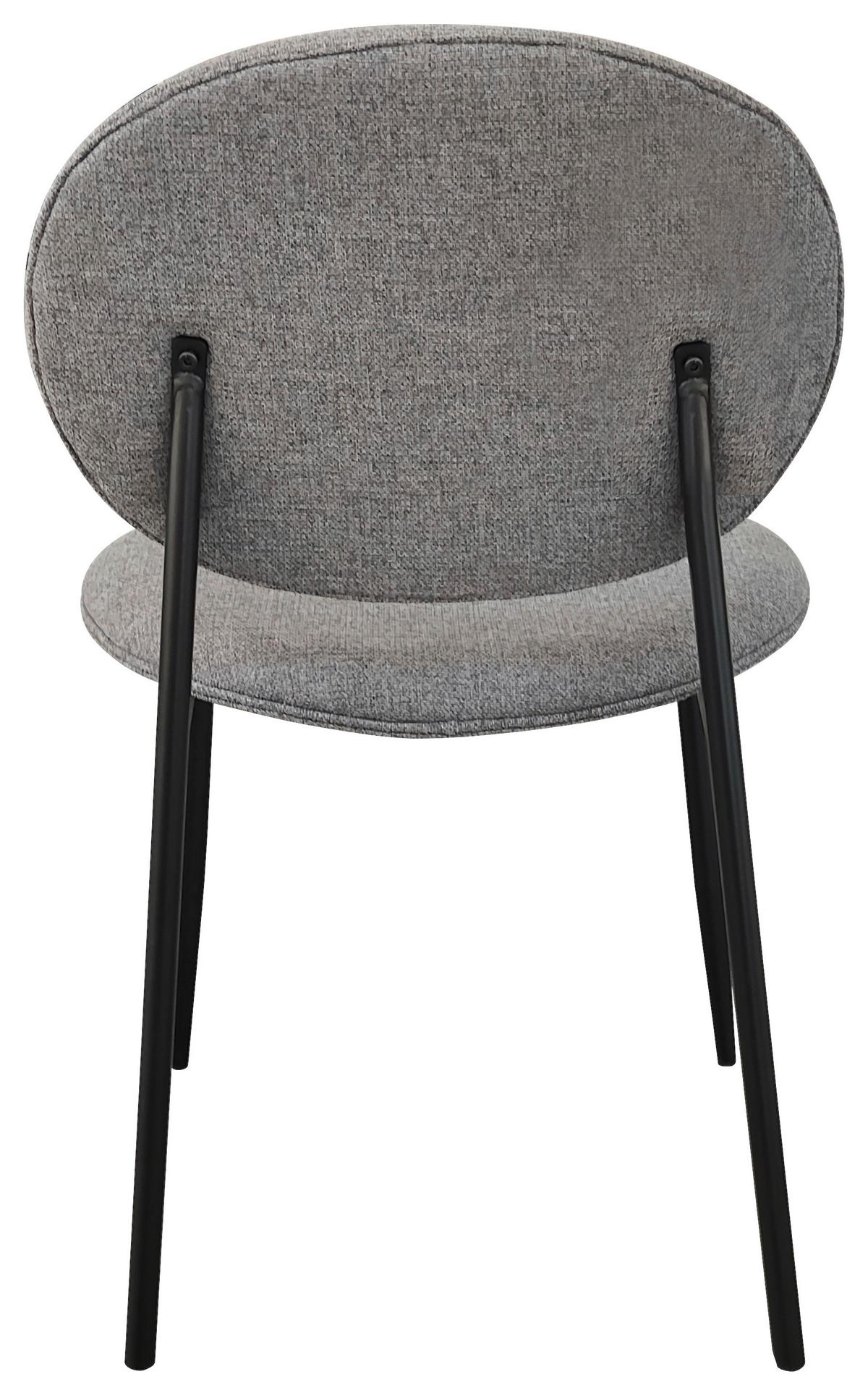 KRZESŁO COMO - czarny/szary, Modern, metal/drewno (52/83/61cm) - MID.YOU