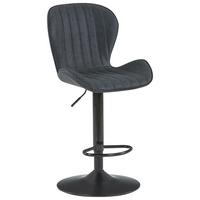 Barski Stol Klaus, Temno Siva, Črna - temno siva/črna, Moderno, kovina/tekstil (48/94-114/53cm) - Mömax