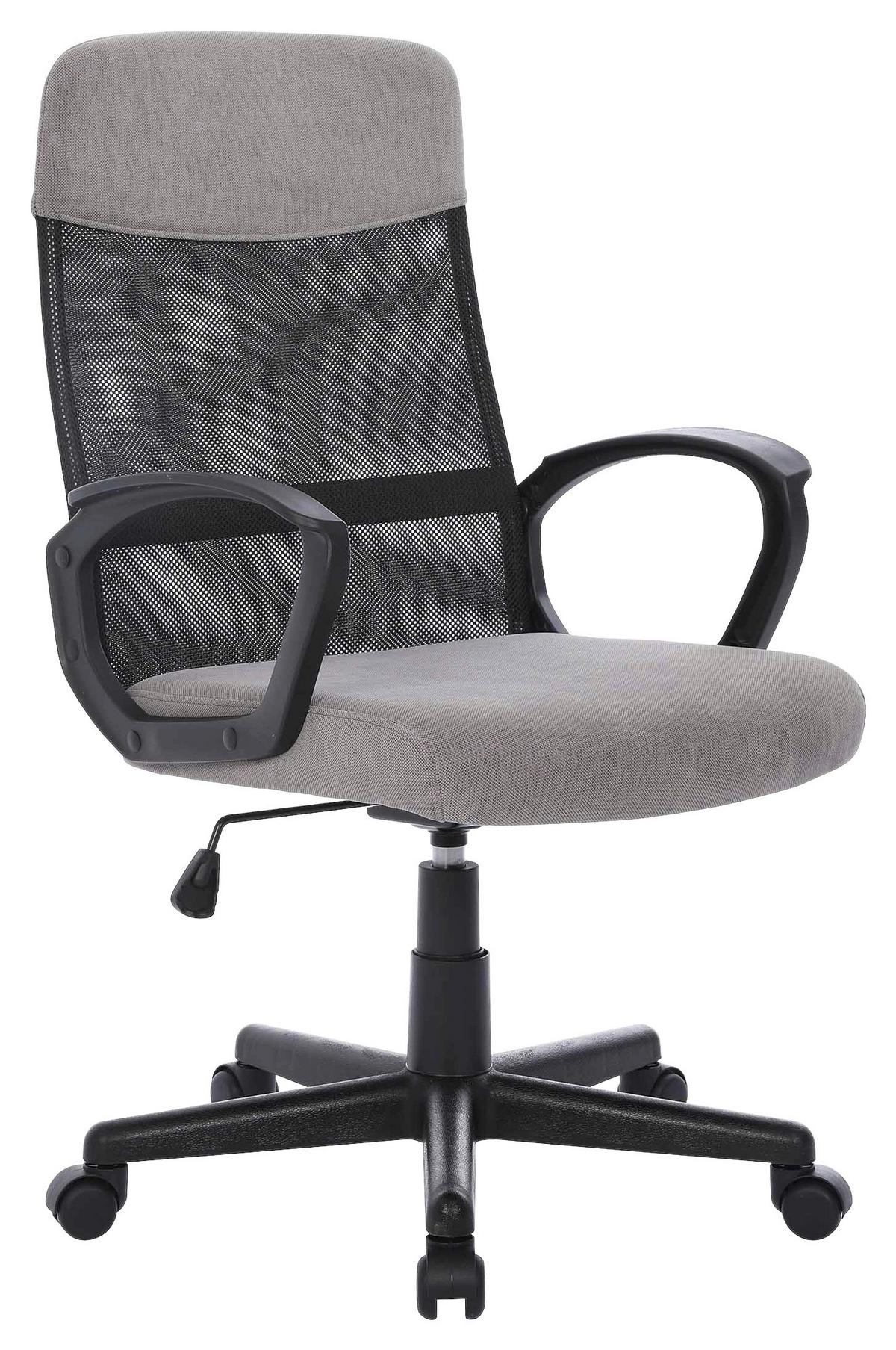 Uredska Stolica Lucas - siva/crna, Moderno, drvo/metal (58/94-104/62cm) - Based