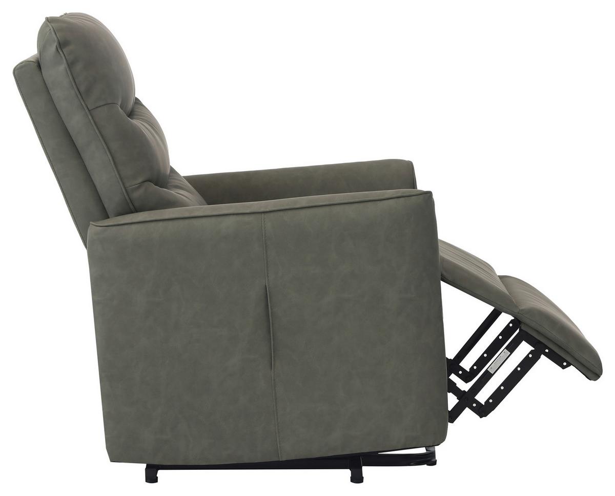 Tv-fotelj Bishop, Zelena, Videz Usnja, Relax Funkcija - črna/zelena, Konvencionalno, kovina/tekstil (76/105/88cm) - Modern Living
