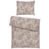 Bettwäsche Stitched Leaves Beige/Mauve ca. 140x200cm - Beige/Mauve, Textil (140/200cm) - Modern Living