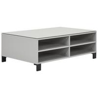 Klubska Miza Poole, Svetlo Siva - siva/črna, Design, umetna masa/steklo (110/70/37,9cm) - Hom`in