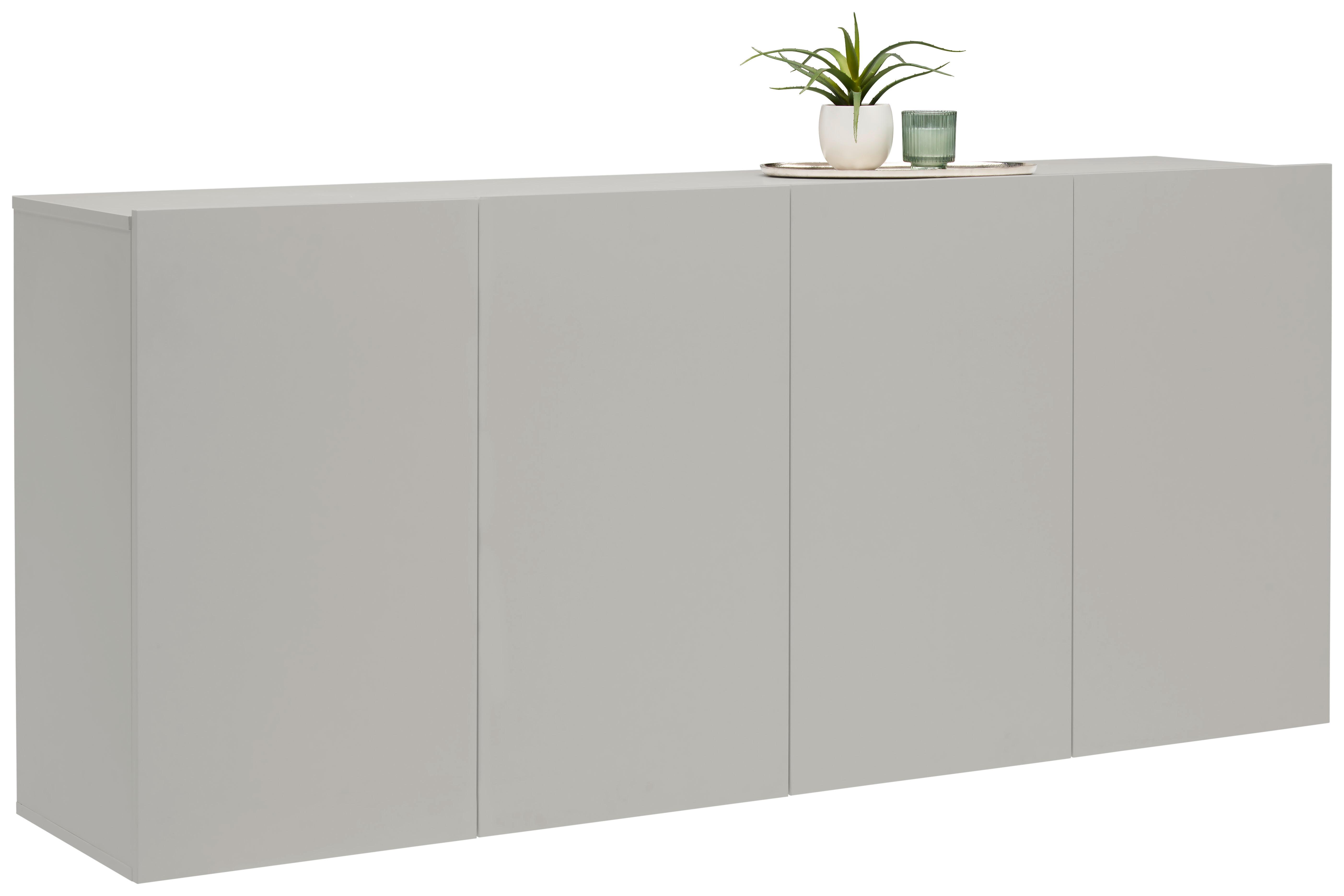KOMODA SZEROKA NEWNIQ - kaszmir, Design, materiał drewnopochodny (180/80/42cm) - Hom`in