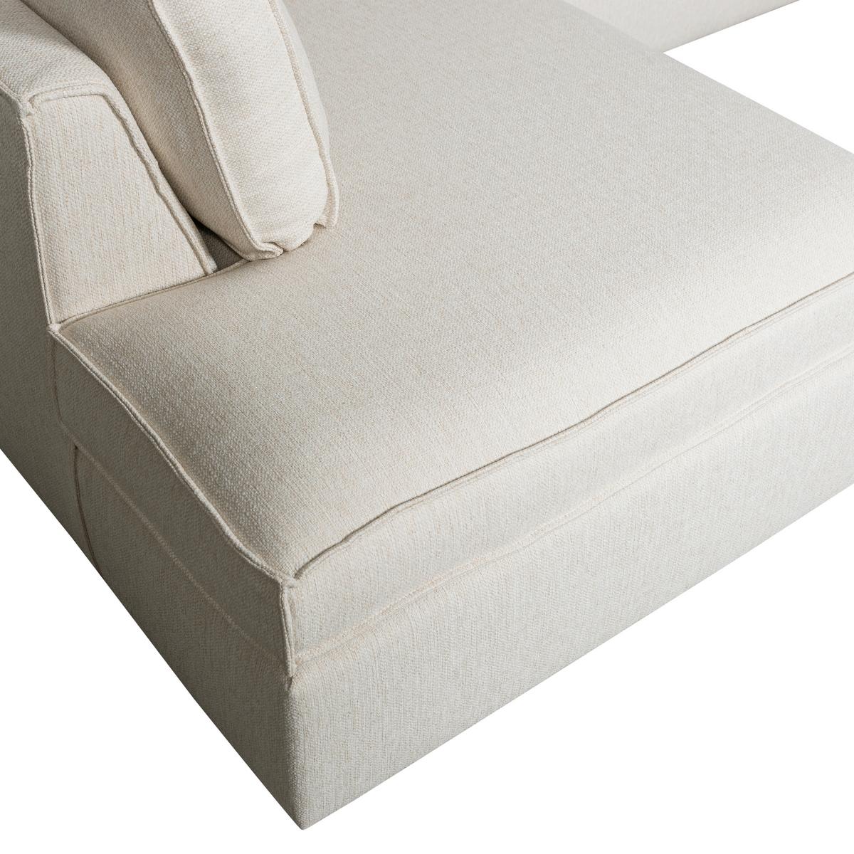 Ecksofa Thomas Naturfarben S:197x283cm - Schwarz/Naturfarben, Design, Kunststoff/Textil (197/283cm) - Livetastic