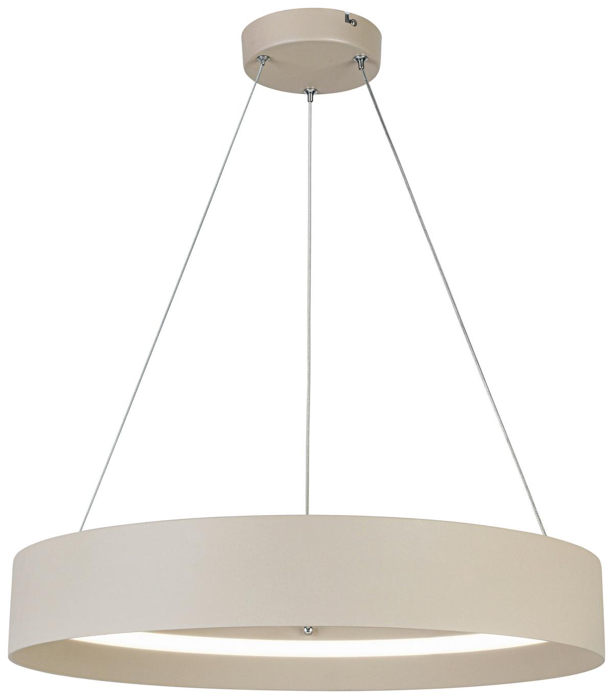 LAMPA WISZĄCA TERESA - biały/kolor piaskowy, Trend, tworzywo sztuczne/metal (58,4/120cm) - Collet's Monde