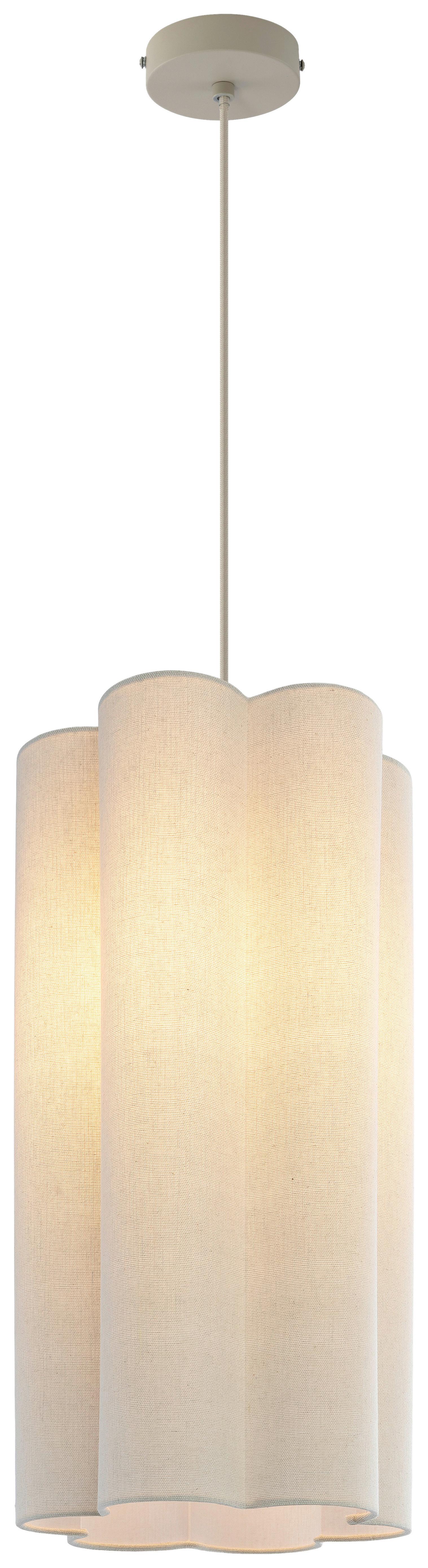 LAMPA WISZĄCA DALMA - beżowy, Trend, tworzywo sztuczne/metal (25/120cm) - Novel