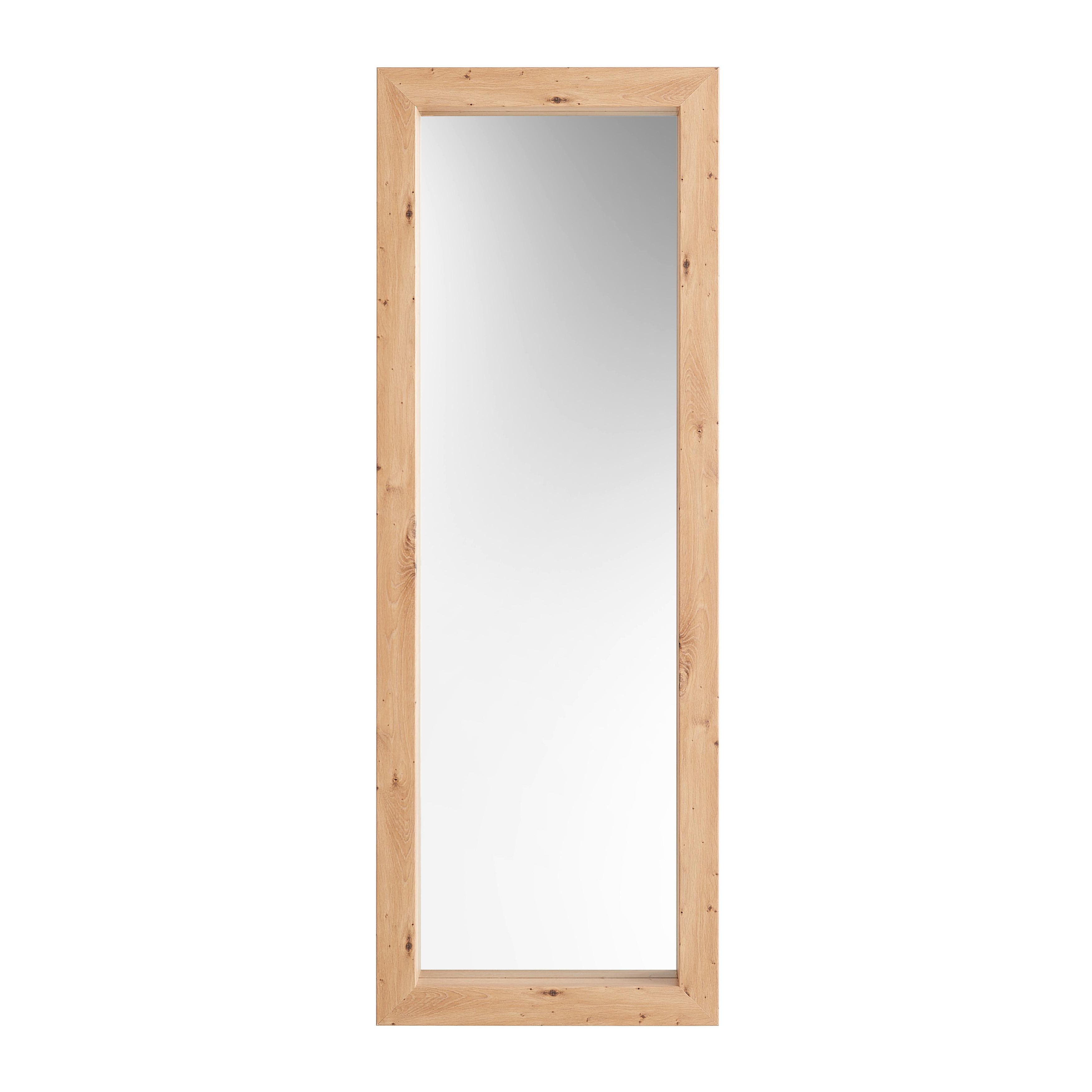Wandspiegel Mota in Hellbraun ca. 60x170cm - Hellbraun, Modern, Glas/Holzwerkstoff (60/170cm) - Premium Living