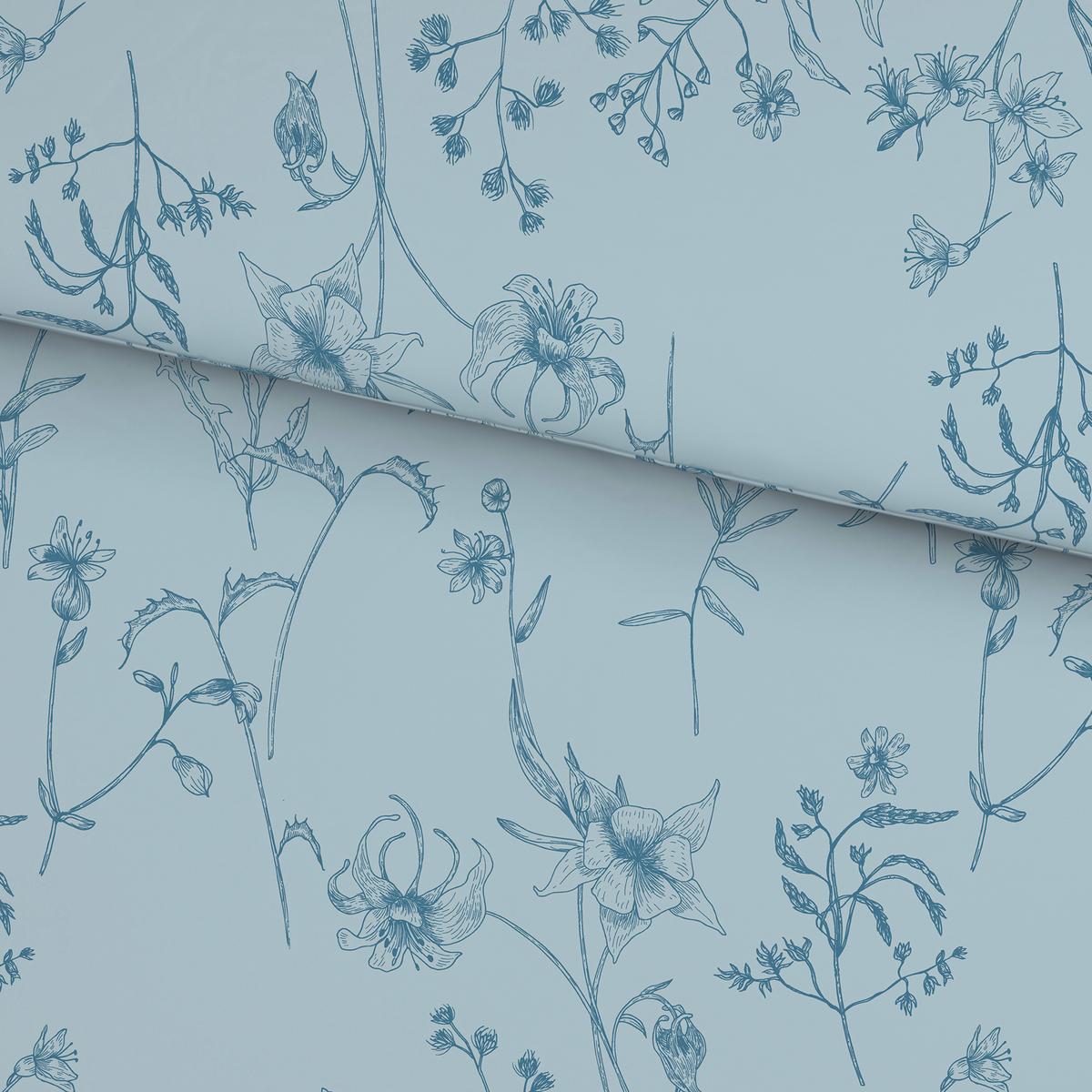 Posteljnina Nature Romy - modra/svetlo modra, tekstil (140/200cm) - Mömax