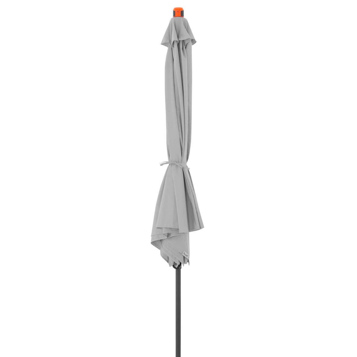 Sonnenschirm MyZone Push up 300 Anthrazit/Hellgrau - Anthrazit/Hellgrau, Basics, Textil/Metall (300cm) - Doppler