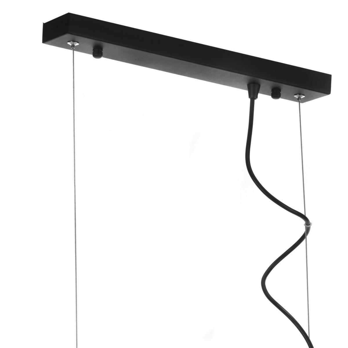 Hängeleuchte Floki Schwarz/Kupfer max. 22 Watt - Schwarz/Kupferfarben, Design, Metall (85/22/110cm)