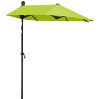 Ampelschirm Salerno Mezza ca.150x228x150cm Grün - Anthrazit/Grün, Basics, Textil/Metall (150/228/150cm) - Schneider