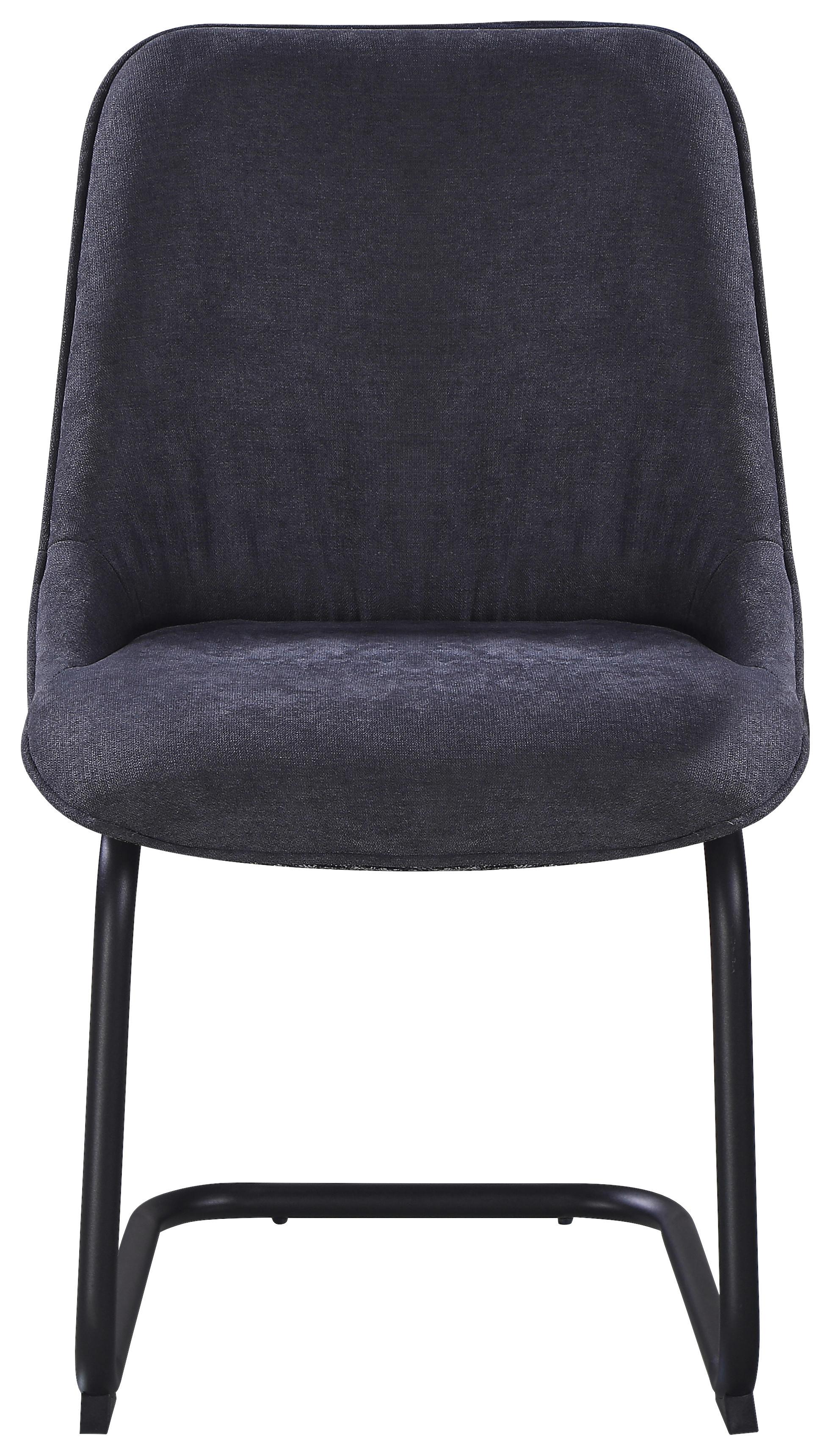 STOL NOVA - grå/svart, Modern, metall/textil (57/51/85cm) - Mömax