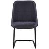 STOL NOVA - grå/svart, Modern, metall/textil (57/51/85cm) - Mömax