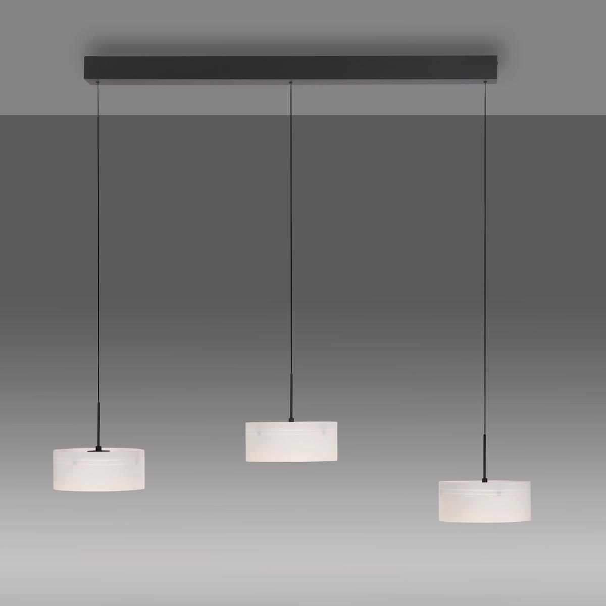 LAMPA WISZĄCA LED 2779-18 MARIKA - czarny, Design, tworzywo sztuczne/metal (105/20/180cm) - Paul Neuhaus
