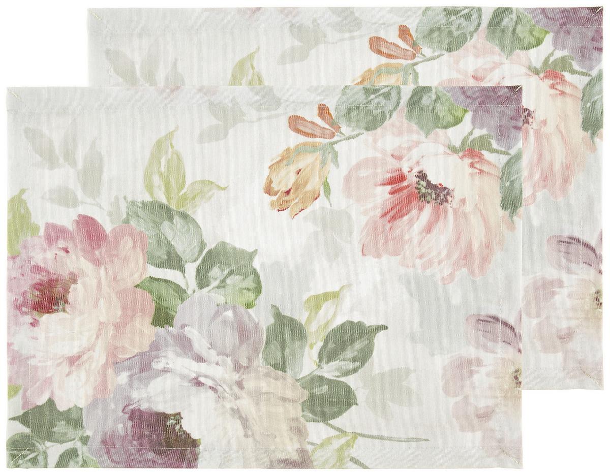 Étkezőalátét Steffi 33/45cm, 2db - fehér, Romantik / Landhaus, textil (33/45cm) - Mary's