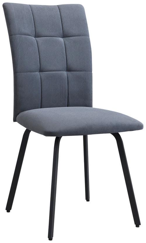 Scaun OSTIA - negru/gri, Konventionell, metal/textil (46/94/63cm)