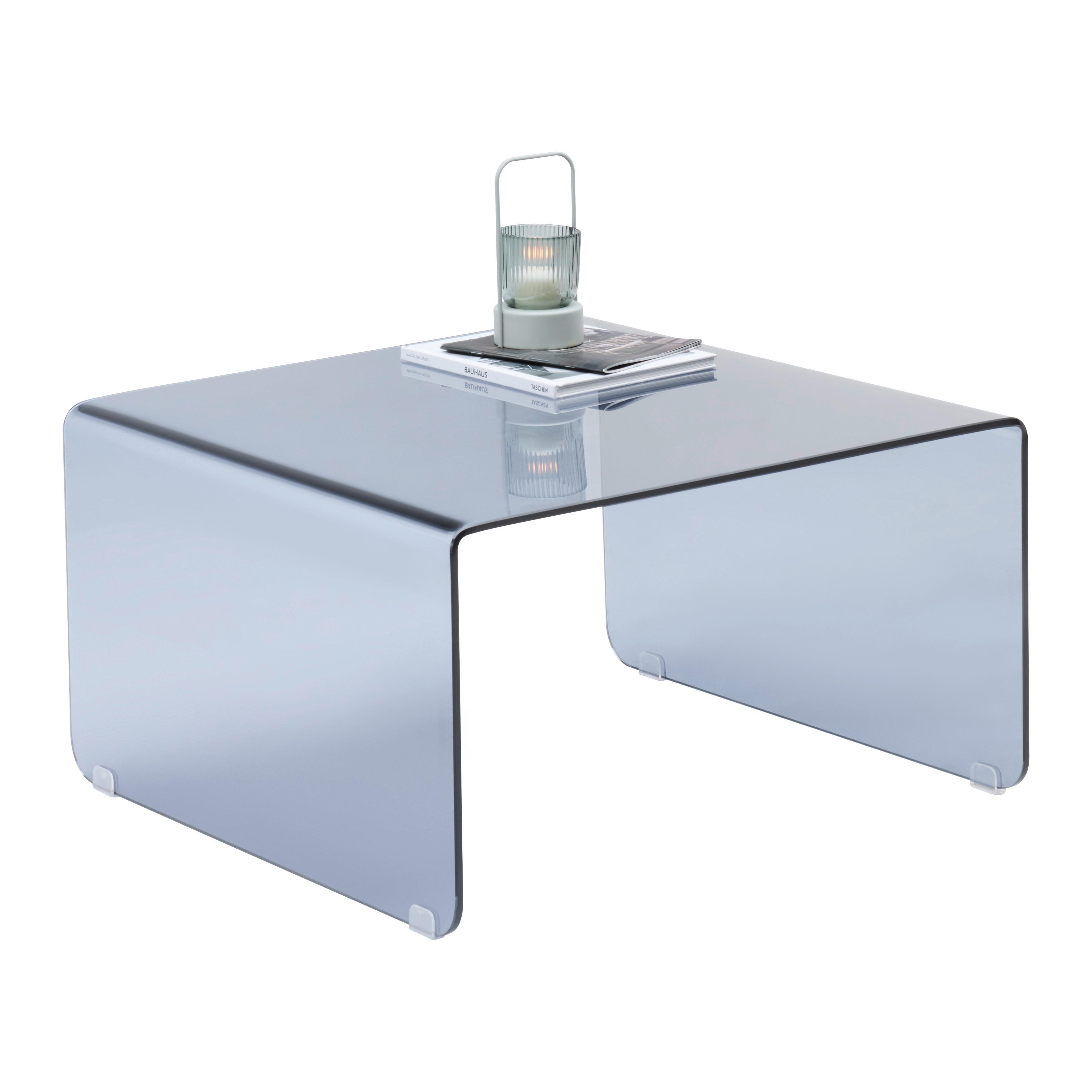 SOFFBORD WING - grå, Modern, glas (70/70/40cm) - Mömax