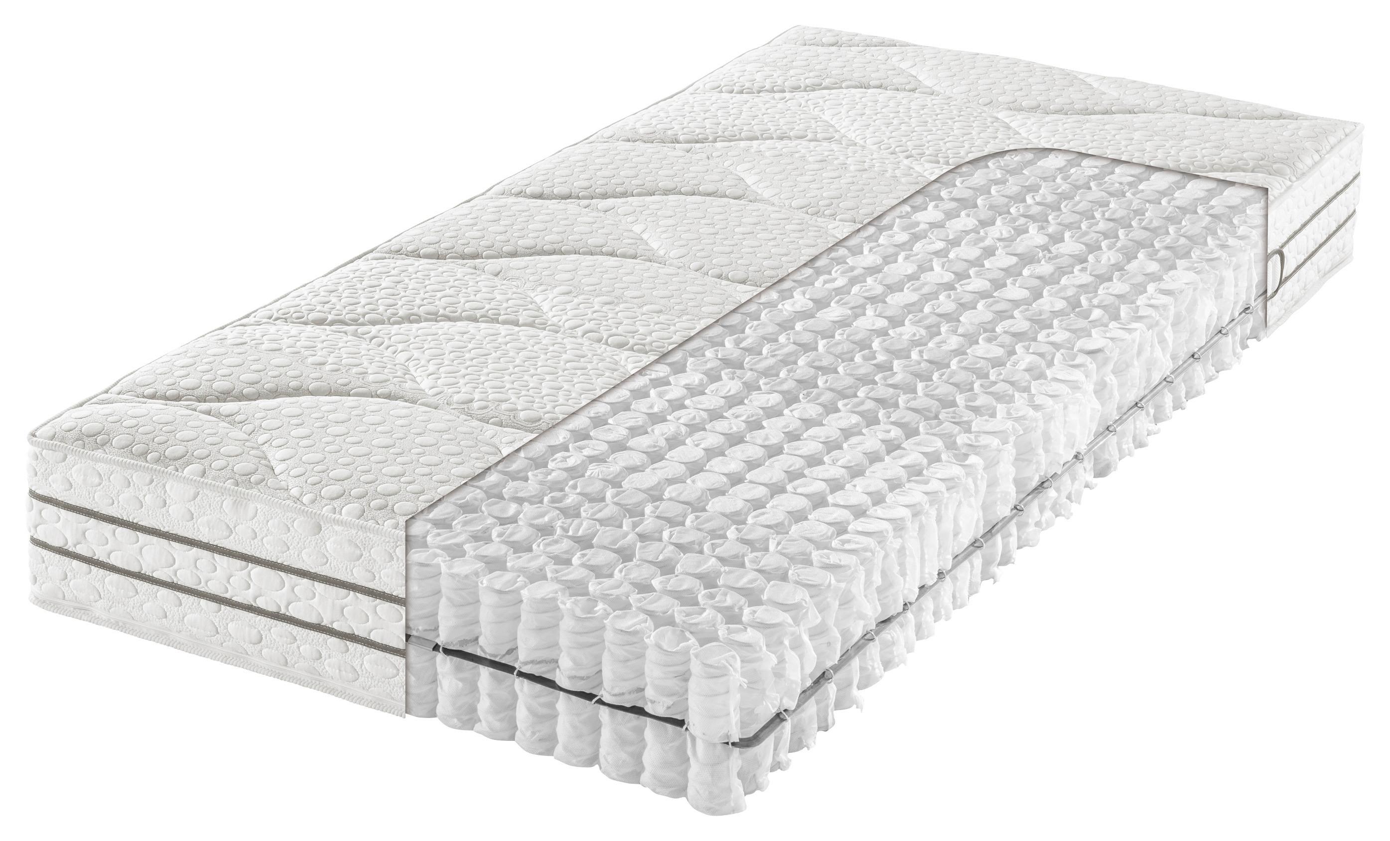 MATERAC-RDZEŃ/SPRĘŻYNY KIESZ. FLEX T - biały, Basics, tkanina (200/200cm) - FAN