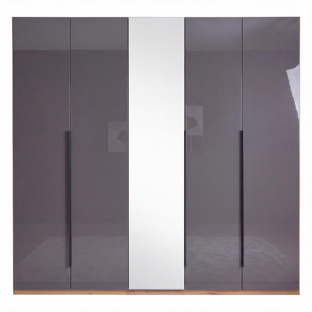 Ormar Sa Klasičnim Vratima Sposami - siva visoki sjaj/antracit, Moderno, metal/pločasti materijal (229,8/222,6/63,3cm) - Premium Living