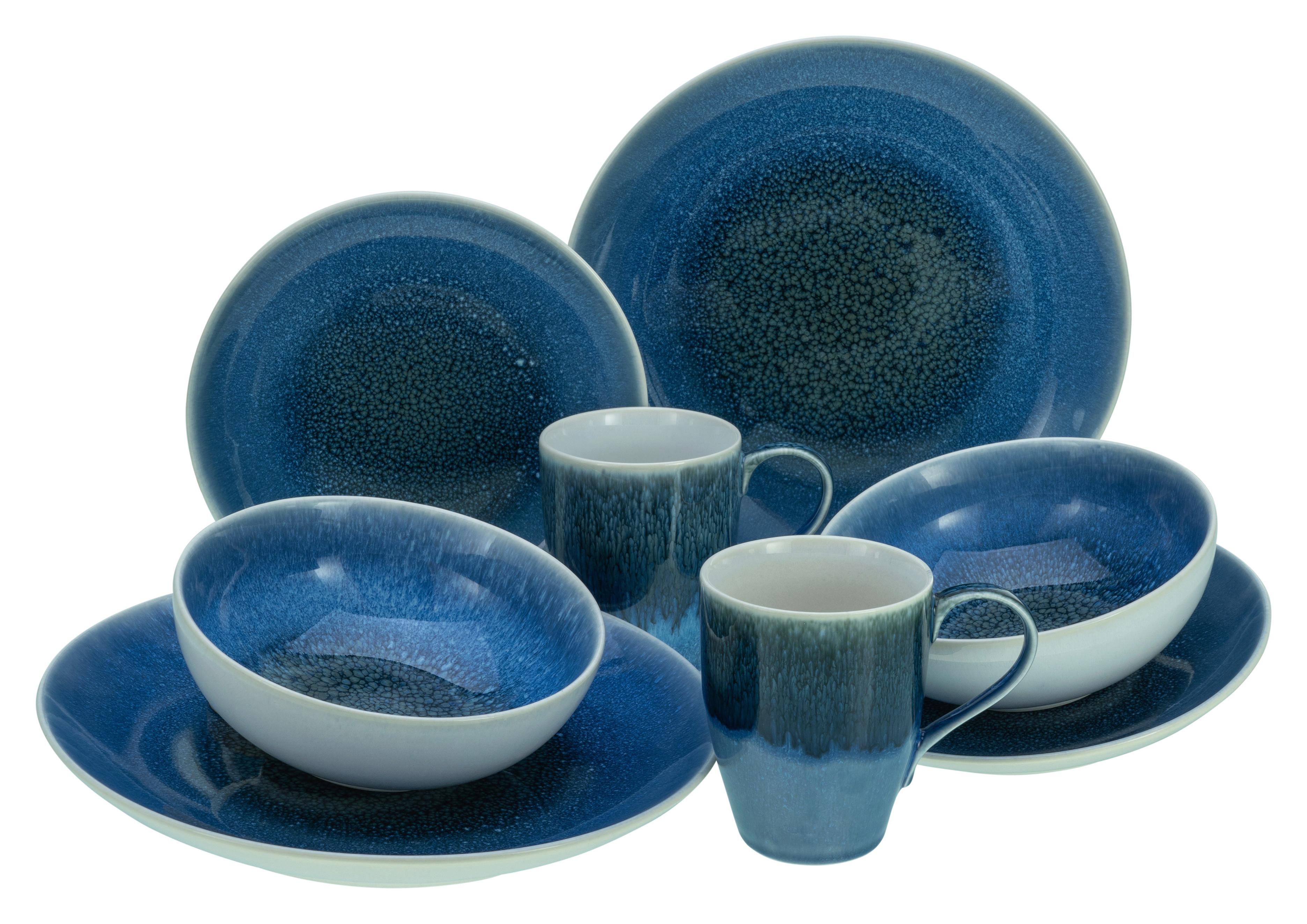 Kombinirani Servis Caldera Blau, 8-Delni - modra, Basics, keramika - Creatable