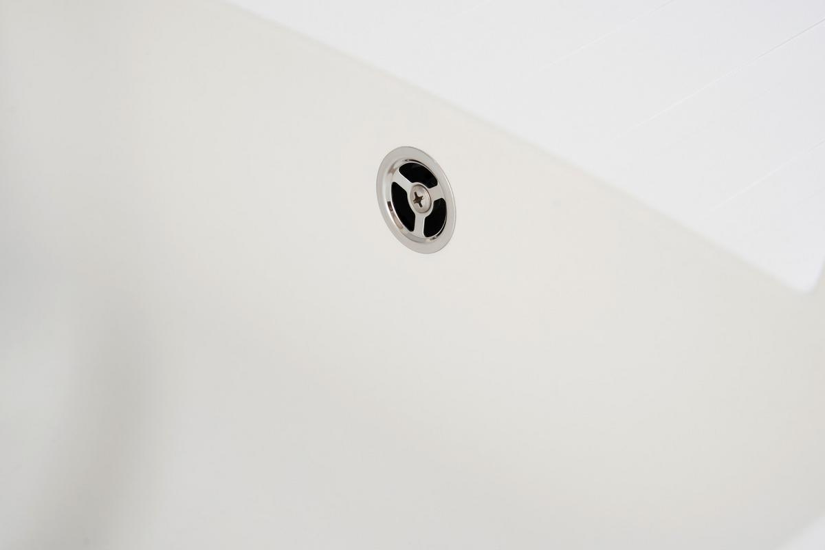 Pomivalno Korito Respekta Boston, 86x50cm - bela, Trend, kamen/umetna masa (86/20/50cm) - Respekta