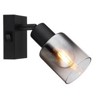Strahler Rudio Schwarz max. 40 Watt - Schwarz, MODERN, Glas/Metall (7/16cm) - Mömax