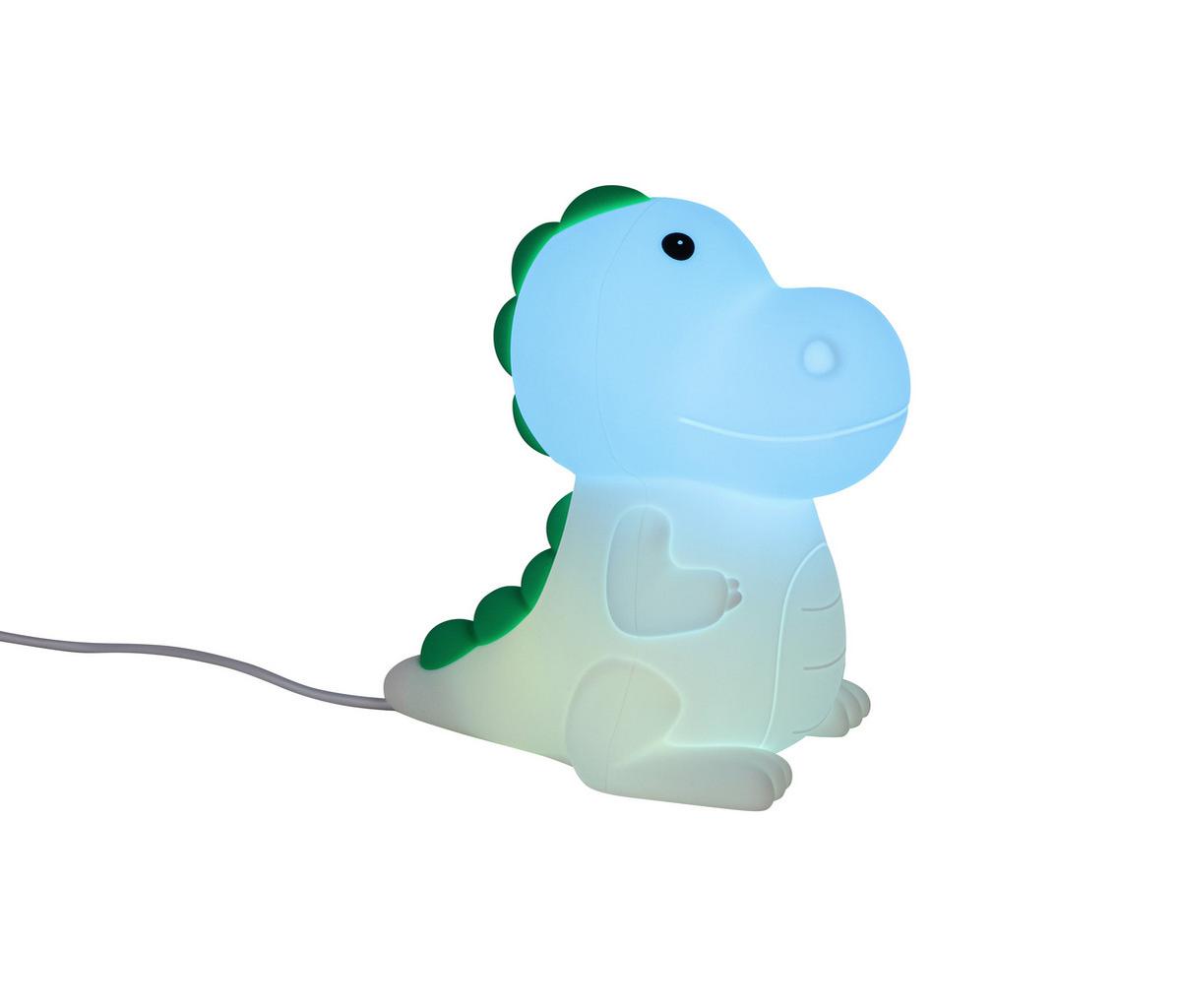 Nočna Lučka Dino - bela, Moderno, umetna masa (8,5/13,8/13,5cm) - Mömax