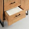 HIGHBOARD SHIVA - couleur acacia/noir, MODERN, métal/bois (88/145/40cm) - Mömax