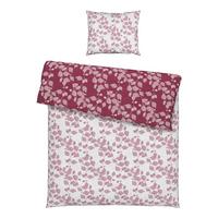 Bettwäsche Mathilda Wende in Weiss/Weinrot ca. 160x210cm - Weiss/Weinrot, Modern, Textil (160/210cm) - Modern Living