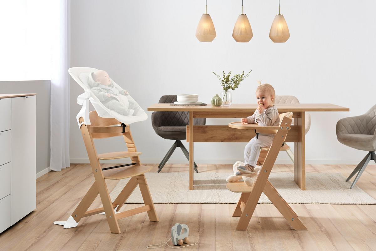 WYSOKIE KRZESŁO LUNCH -TOP- - kolor naturalny, Lifestyle, drewno (45/50,5/78,5cm) - My Baby Lou